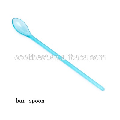 Disposable 22.2cm ABS Plastic Bar Spoon