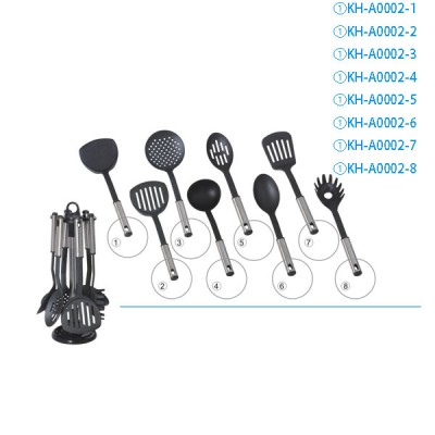 8pcs multi function nylon utensils for cooking