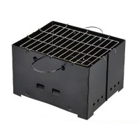 Square Charcoal BBQ Grill Oven Outdoors, foldable grill bbq stove, camping bbq grills