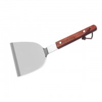 Wooden handle steak shovel bbq stainless steel spatula